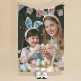 Custom Blankets Flannel With Photo Upload For Mother's Day - Must Upload The Image (Option: 30inchx40inch)